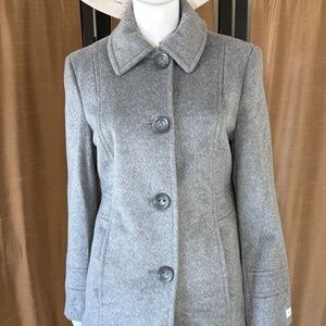 Calvin Klein Wool with 4 Button Front Tin (Grey) Size 10